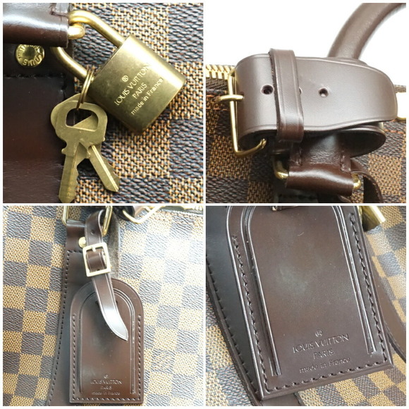 Louis Vuitton Ebene Brown Bag Keepall Boston Damier - Picture 8 of 8